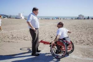 “Coco” Urbano realizará una travesía en silla de ruedas uniendo Mar del Palta con El Calafate