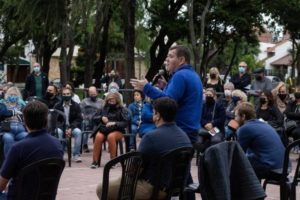 Montenegro charló con vecinos por la obra del Colector Marcos Sastre