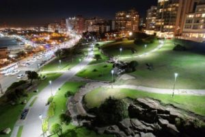 Repotencian con luminarias LED el Parque San Martín