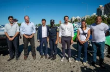 Axel Kicillof y Sergio Berni discutieron con un intendente PRO en una entrega de patrulleros