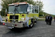 Lunghi destacó el alto equipamiento de bomberos y agradeció a los tandilenses