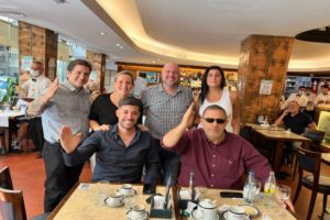 Carrancio se mostró con referentes de Milei en CABA