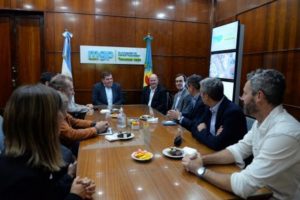 El intendente recibió a autoridades de una empresa alimenticia que se instalará en el Parque Industrial