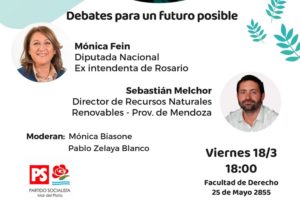 Mónica Fein participará de una charla abierta sobre ciudades sustentables