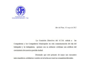 Frío y expresivo mensaje del STM a sus afiliados: el pacto se nota mucho