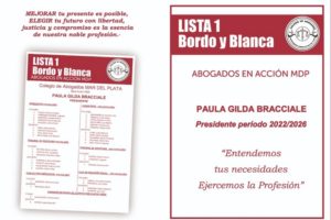 Elección abogados: La lista Bordó con críticas y propuestas