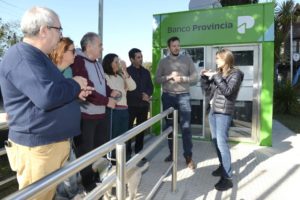 Banco Provincia inauguró cajeros automáticos en Constitución y Sierra de los Padres