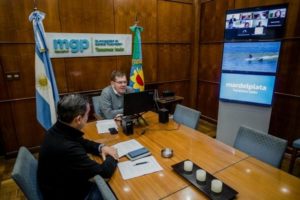 El intendente expuso ante las cámaras de comercio de Canadá, EE.UU. e Inglaterra