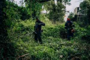 Limpiaron y acondicionaron un terreno abandonado en La Florida