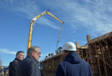 Lunghi superviso la obra del edificio del Conservatorio