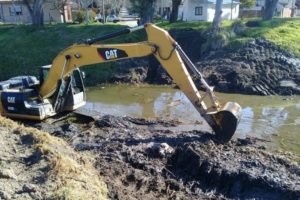 OSSE trabaja para mejorar el escurrimiento del Arroyo Corrientes