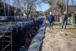 Destacan el avance de la obra del Colector Marcos Sastre
