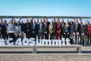 Montenegro estuvo junto a Larreta en un encuentro de la Cumbre Mundial de Alcaldes de C40