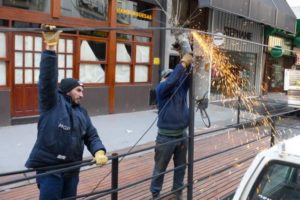 Retiraron decks gastronómicos que estaban en desuso