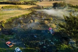 Controlaron un incendio forestal en Sierra de los Padres