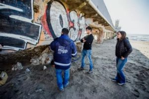 Iniciaron las obras de cerramiento de la parte inferior del Muelle de los Pescadores