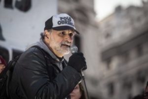 Eduardo Belliboni se descompuso en la protesta del Congreso y fue trasladado por el SAME