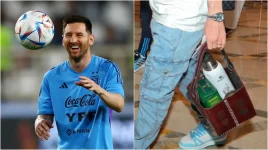 Lionel Messi llevó un termo abollado al Mundial Qatar 2022 y en las redes se lo tomaron con humor