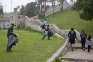 Realizaron tareas de limpieza en el Arena Fest