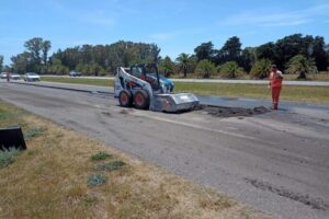 Comenzaron las tareas previas a la repavimentación de la Ruta 2