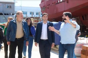 Autoridades nacionales visitaron obras que se realizan en el Puerto