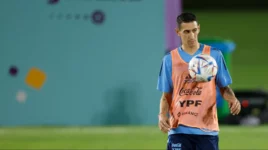 Ángel Di María quiere jugar: fue el único futbolista que se entrenó en el día libre de la Selección argentina