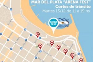 Hasta las 19:00 estará cortado el tránsito en la zona del “Arena Fest”