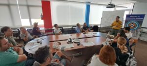 Lunghi y bomberos desarrollan acciones para la prevención de incendios