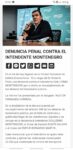 Denuncian penalmente a Montenegro y 2 funcionarios de su gabinete