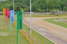 La pista de atletismo municipal de Tandil con superficie sintética