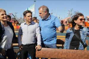 “Pudimos mostrarle al gobernador la fuerza de trabajo del puerto de Mar del Plata”, dijo Felizia
