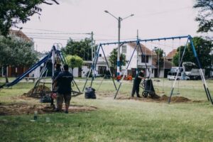 Realizaron trabajos de puesta en valor en la plaza de El Gaucho