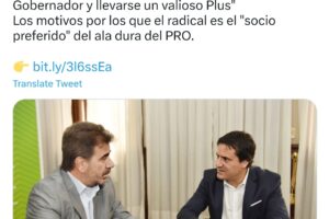 Radicales sin candidato lo corren por derecha a Montenegro