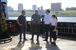 Funcionarios de Producción bonaerense visitaron el puerto de Mar del Plata
