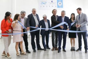 Con la presencia de Alberto Fernández se inauguró el nuevo edificio de INTEMA