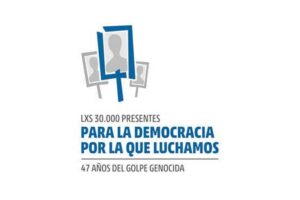 Desde las 15:00 se realiza la marcha por los 47 años del Golpe de Estado