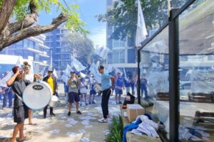 UTHGRA realiza protestas en una parrilla por “precarización laboral”