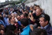 Sergio Berni denunció «infiltrados» en la marcha de colectiveros