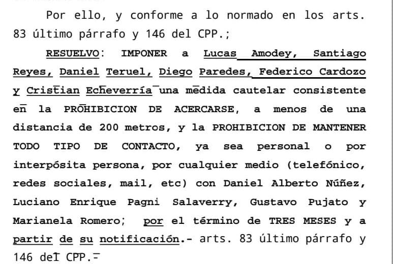 Medidas judiciales contra la violencia política: restricciones a funcionarios oficiales y sindicalistas