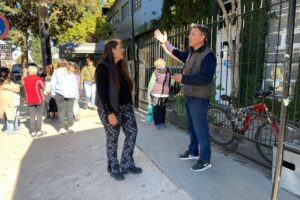 Ranellucci recorrió un Corredor Escolar Seguro ubicado en el barrio Regional
