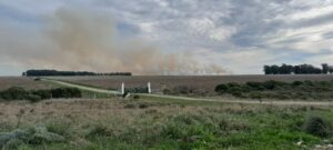Hubo temor por columnas de humo en la zona del predio de disposición final de residuos