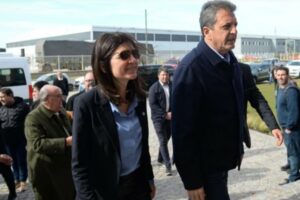 Massa recorrió junto a Raverta el Parque Industrial y se reunió con empresarios