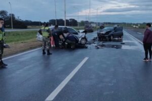 Choque frontal en Ruta 226: Una conductora iba en contramano y se negó al test de alcoholemia