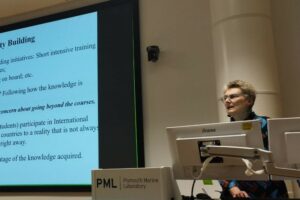 Investigadoras del INIDEP participaron de un simposio en el Reino Unido