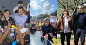 Final de campaña: Kicillof y Massa sin CFK; Milei de caravana y Bullrich se “larretiza”