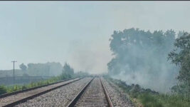 Se incendiaron pastizales en el Barrio La Florida.