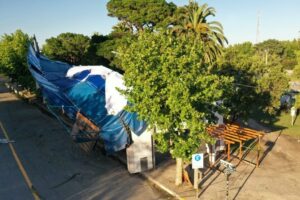 Las imágenes que dejó el  fuerte temporal en la ciudad vecina de Miramar