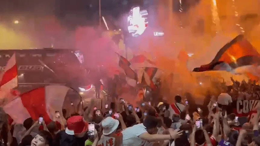 ¡Locura por River! Impactante recibimiento en Córdoba