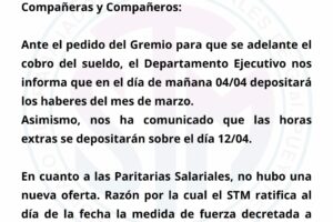 Municipales cobran desdoblado y van al paro sino hay aumento