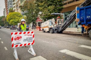La Municipalidad comenzó con las obras de repavimentación producto de la tasa vial